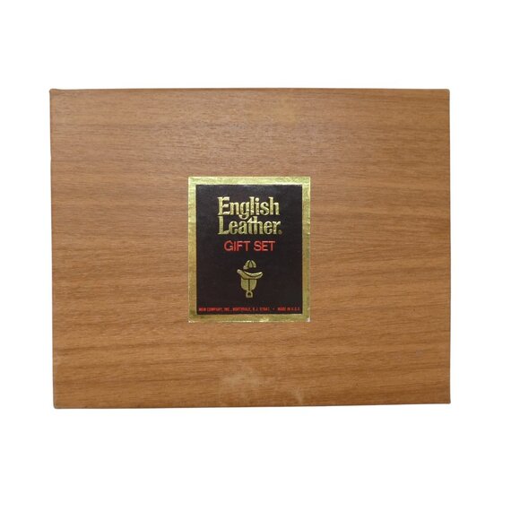 Vintage English Leather Gift Set Aftershave Soap Deodorant New Old Stock - Picture 4 of 6